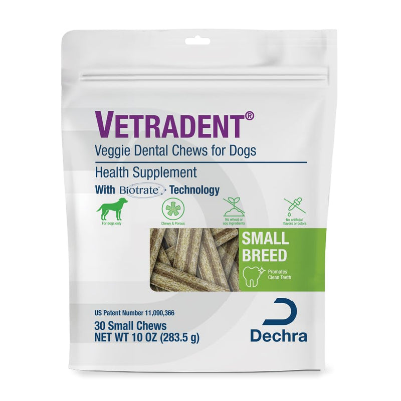 Vetradent® Veggie Dental Chews for Small Dogs 0.33 Ounce (Pack of 30)