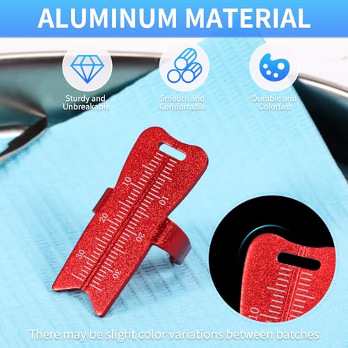 Endo Measuring Ring, Aluminium Endodontic File Ruler Dental Root Canal Measurement Instrument Green