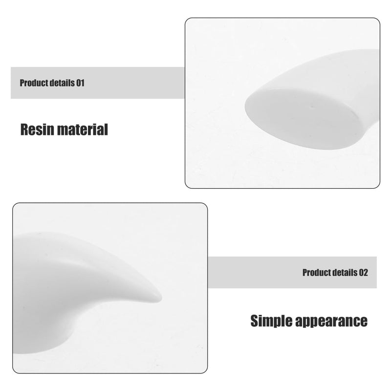 Abaodam Fursuit Claw Nails DIY Manicure Accessories for Halloween Cosplay Decorative Paws for Festive Events White