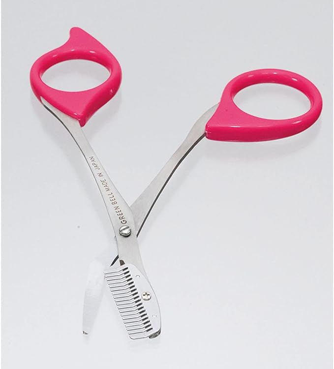 Greenbell Stainless Steel Eyebrow Scissors with Brow Scissors Pink MI-248 Silver 1pc (x1) -  Australia