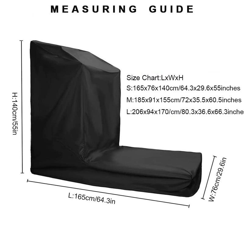 J&C Treadmill Protective Covers Dustproof Folding Running Machine Protective Cover Lightweight Durable Waterproof Sports Treadmill Cover for Home/Indoor Or Outdoor Treadmills Black 64x29x43"