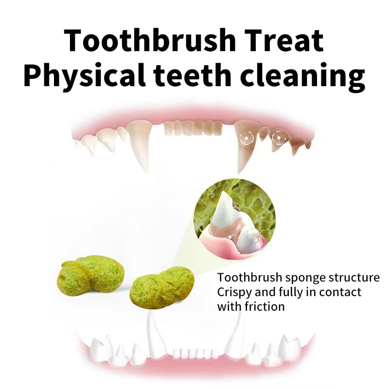 Cat Grass Dental Crunchy Treats, Natural Tasty Dental Care Snacks for Cats, Healthy Teeth Cleaning & Freshen Breath - BeesActive Australia