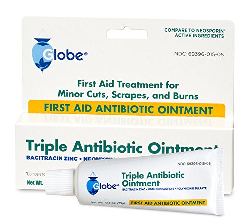 Globe Triple Antibiotic First Aid Ointment, 0.5 oz (4-Pack) | 24-Hour Infection Protection | Wound Care Treatment for Minor Scrapes, Burns and Cuts | 4 PACK - BeesActive Australia