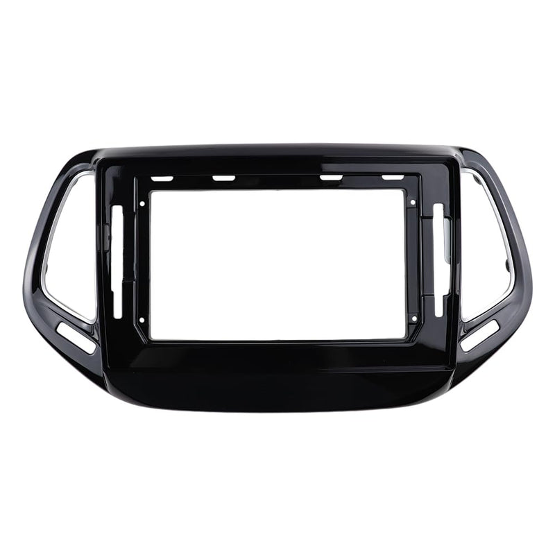 Radio Stereo Bezel for Jeep Compass 2017-2018 Dash Installation Mount Trim Kit Fits 10.1" and Double Din Size Screen