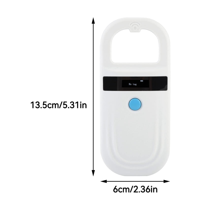 HERCHR Pet ID reader, pet ID pet scanner for animal tracking with OLED display, rechargeable chip reader pet chip from FDX-B (ISO11784/11785) and EMID microchips - BeesActive Australia