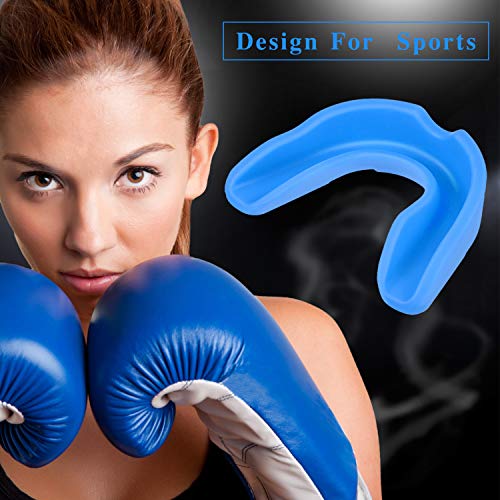 BBTO 20 Pcs Football Mouthguards Bulk - Youth & Adult Mouth Guard No Boil Mouthpiece Adult Youth Braces Soft Mouth Guard for Lacrosse Basketball Hockey Wrestling (L,Vivid) L Vivid