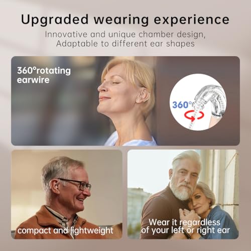 OTC Rechargeable Hearing Aids For Seniors Noise Cancellation Standby 90h
