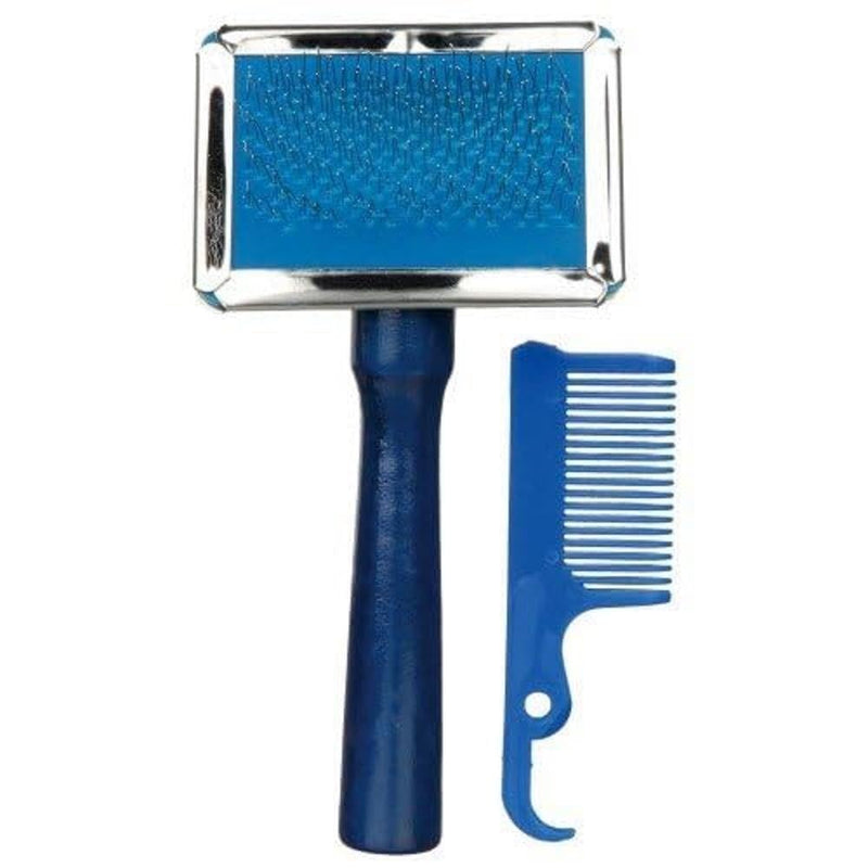 Trixie 2353 soft brush, 6 × 13 cm, brown, silver - BeesActive Australia