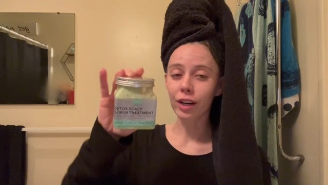 Apple Cider & Sea Salt Green Scalp Scrub Sulfate Free with 10% AHA & BHA