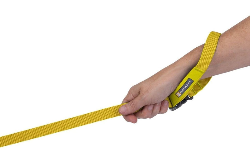 Ruffwear, Flagline Dog Leash, Lightweight Hands‑Free 6.5 ft Lead, Adjustable Waist‑Worn or Handheld, Lockable Swivel Crux Clip, Low‑Profile Pick‑Up Bag Stash Pocket, Lichen Green