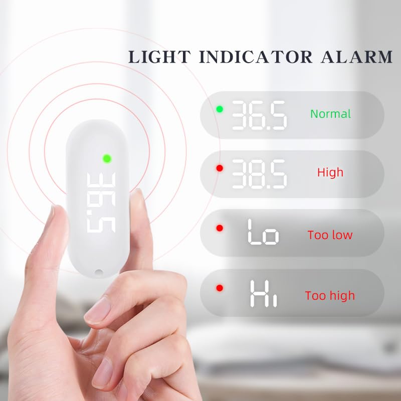 Rechargeable Medical Forehead Thermometer for Adults and Children Black Non-Contact Digital Thermometer with Fast 1-Second Touchless Reading Black