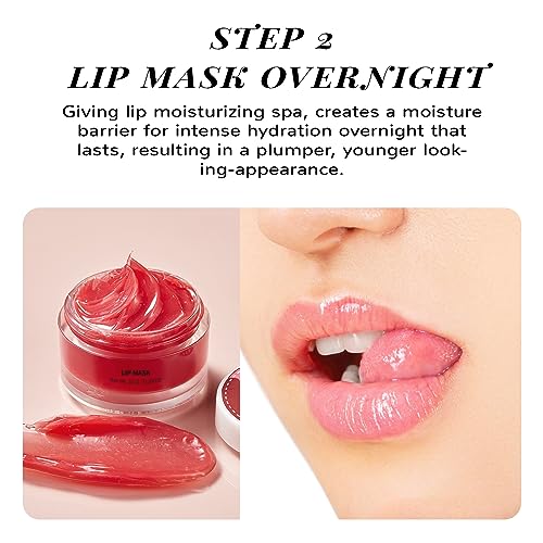 ANAI RUI Lip Scrub & Lip Mask Set, Strawberry berry