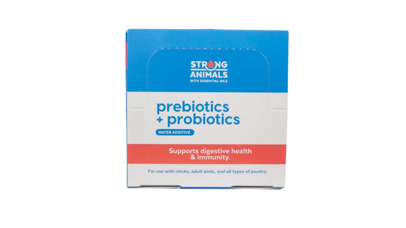Strong Animals Happy Tract (5lb) & Prebiotics + Probiotics (30 Servings) - Daily Chicken Treats & Water Additives, Digestive & Immune Support for Chickens & All Poultry