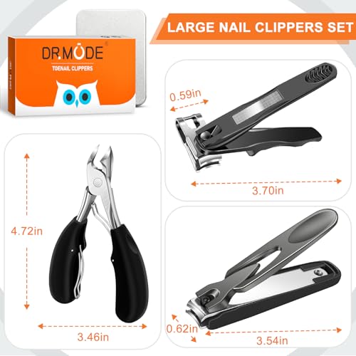Toenail Clippers for Men Seniors Thick Ingrown Toenails 6PCS Professional