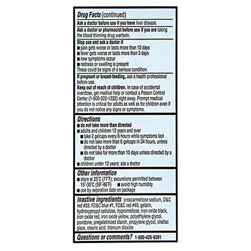 Rite Aid Extra Strength 500mg Acetaminophen Rapid Release Gelcaps - 150 Count | Joint, Muscle, Arthritis, Back Pain Relief