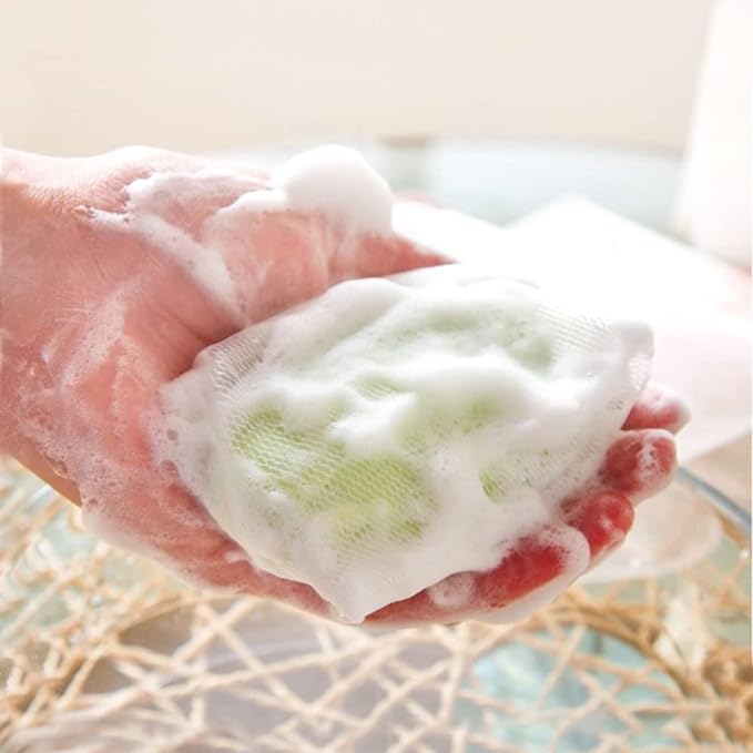10 Pack Random Color Soap Net for Soap Nets Wash Face Exfoliating Soap Bag Mesh -  Australia