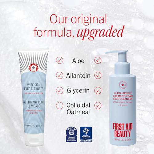 First Aid Beauty Ultra Gentle Cream-to-Foam Cleanser 7 Fl Oz (Pack of 1) New