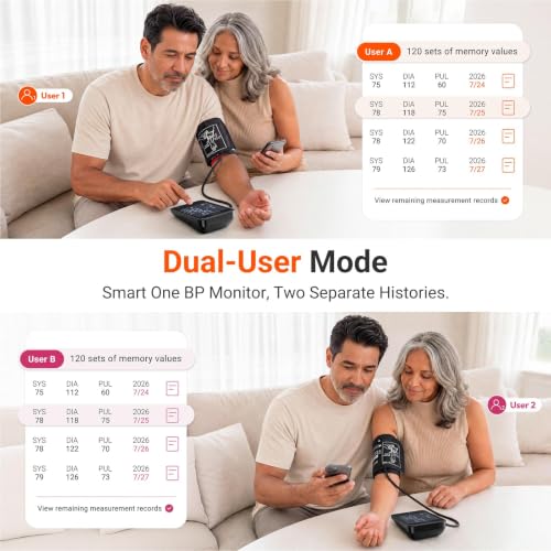 iHealth Accu Bluetooth Upper Arm Blood Pressure Monitor with Large Cuff Black