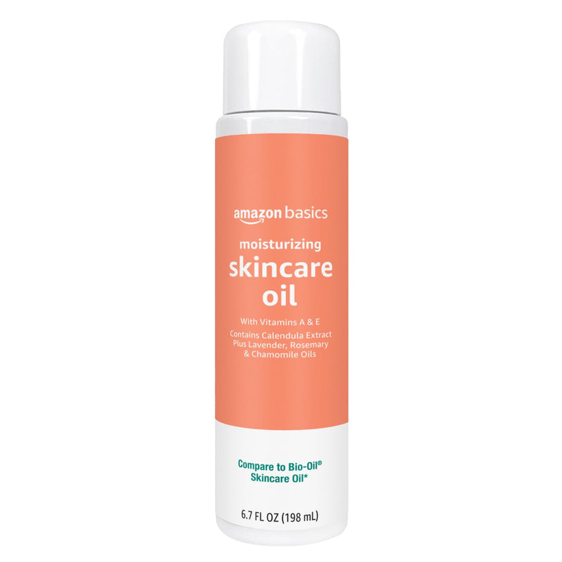 Amazon Basics Moisturizing Body Oil for Skin with Vitamins A & E, Antioxidant Skincare Oil, 6.7 fl oz 6.7 Fl Oz (Pack of 1)