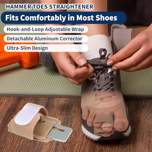 Hammer Toe Corrector for Women & Men - Toe Splint for Broken Toe