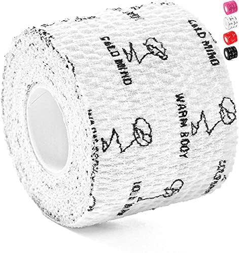 WARM BODY COLD MIND 1.85" Weightlifting Thumb Tape - Hook Grip Tape for Powerlifting, Cross Training, Gym Tape, Workout, Weight Lifting Tape, Athletic Finger Wrap (White 3 Rolls) 3 Rolls White - BeesActive Australia