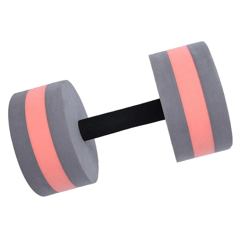 Keenso Eco-Friendly Roundness Foam Water Workout Dumbbells Water Weights Barbell Floating Dumbbell Fitness Equipment gray red