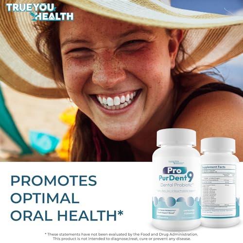 Pro PurDent9 Dental Probiotic - Our Best Dental Probiotics for Teeth and Gums - Mouth Probiotic - Boost Oral Health - Sinus Ear Nose Throat Probiotics - Teeth Supplement - Gum Health Supplements