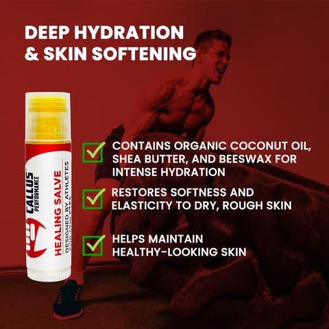 Jumbo Healing Salve | Helps Heal and Moistutrize calllus on Hands - Perfect for: Gymnastics, Weight-Lifting, Cross Training, Gym, Rock Climbers | Moisturize Skin Properly | Mint - BeesActive Australia
