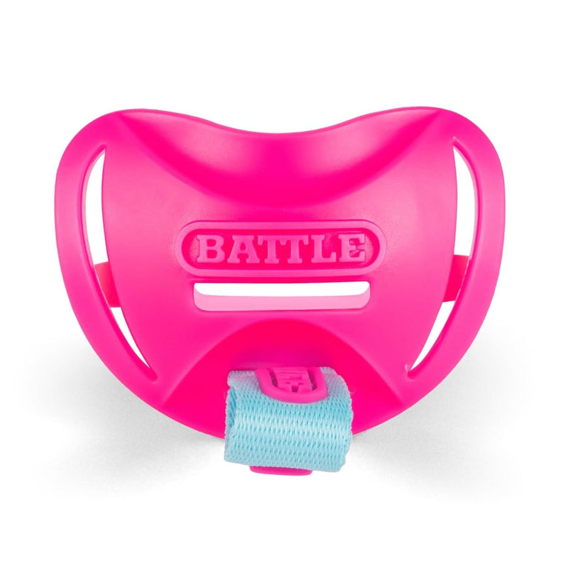 Battle Sports Speedtab F7 Football Mouthguard, No Boiling Required, Braces Compatible, Pull Tab Design (Pink) Pink