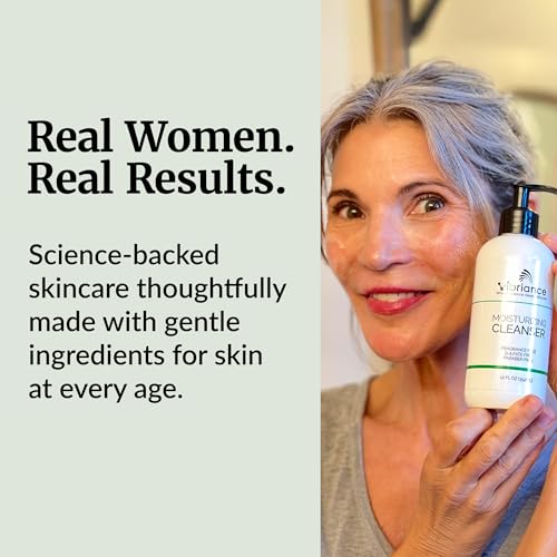 Vibriance Moisturizing Cleanser, Oil-to-Foam Face Wash with Niacinamide, Shea Butter for Mature Skin - Hydrating Gentle Facial Cleanser, Sensitive Face Wash, Sulfate-Free, 12 fl oz