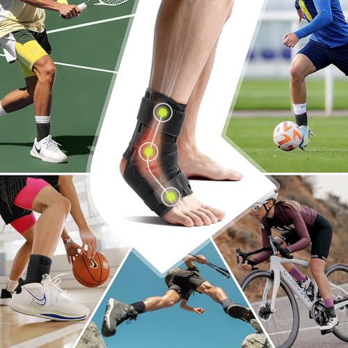 LETSHAKE Ankle Brace for Sprained Ankle, Stronger Support Ultra Lightweight L/XL