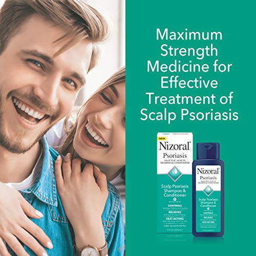 Nizoral Psoriasis Shampoo & Conditioner, 11 Oz, Gentle Scalp Treatment 11 Fl Oz (Pack of 1)