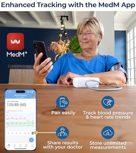 iProven Bluetooth Blood Pressure Monitor for Home Use with App Integration