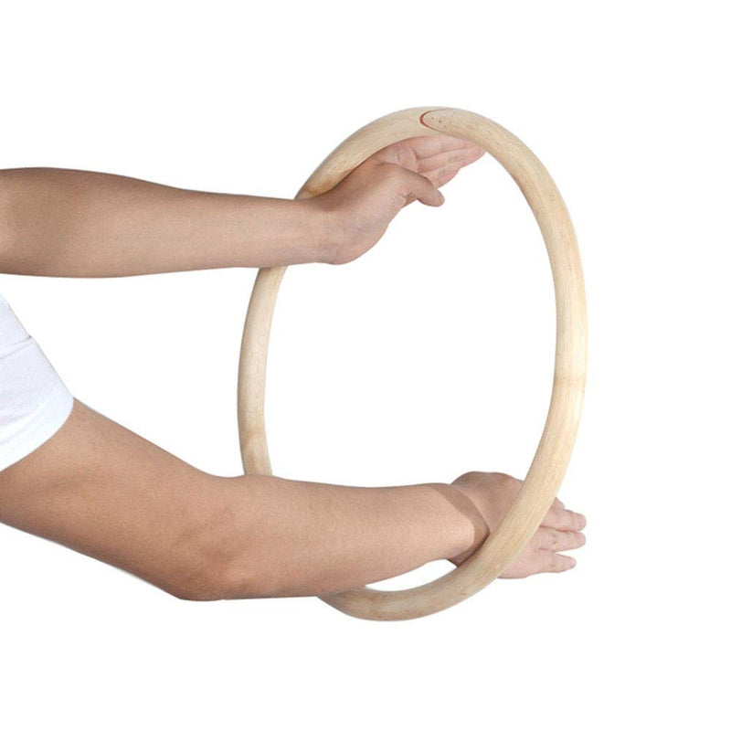 Wing Chun Rattan Ring (11 Inch) Natural Wood Wing Tsun Kung Fu Wrist Hand Legs Strength Martial Arts Training Equipment - BeesActive Australia