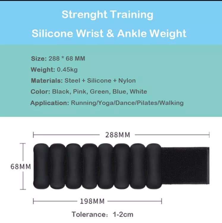 Bangles- 1lb Adjustable Wrist & Ankle Weights Pink