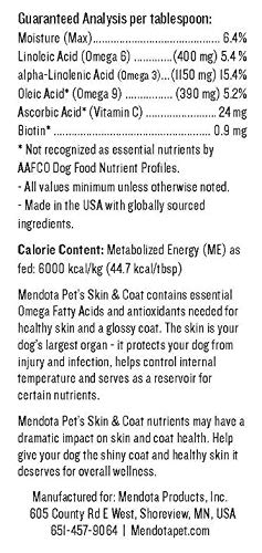 Mendota Pet Skin & Coat Powder - Healthy Skin & Coat - 14 oz
