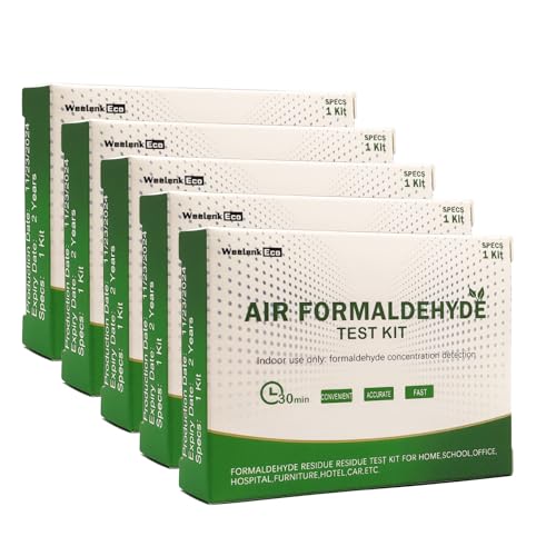 Formaldehyde Test Kit (5 Kits), Indoor Formaldehyde Concentration Detection 5
