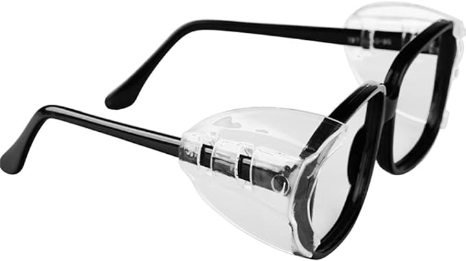 Wimily [4 Packs] Pollen Symptoms Glasses, Large, Small, Dustproof, Pollen Protection, Metal Frame Protective Glasses Side Shields - BeesActive Australia