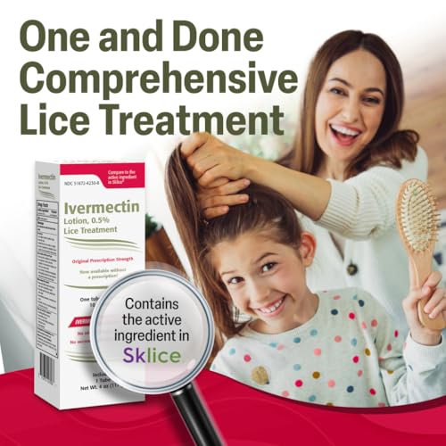 TARO Ivermectin Lotion 0.5% Lice Treatment for Adults and Kids 4FL Oz