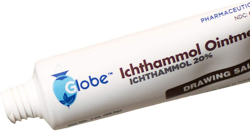 Globe Ichthammol Ointment 20% (Drawing Salve) 1 oz - Soothing Skin