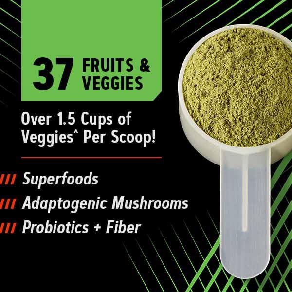 GNC AMP Amplified Greens Blend, ICY Lemonade, 10 oz, 30 Servings | Clinically Studied Cherrypure and Spectra Support Aerobic Performance and Antioxidant Health, with Probiotics for Gut Support