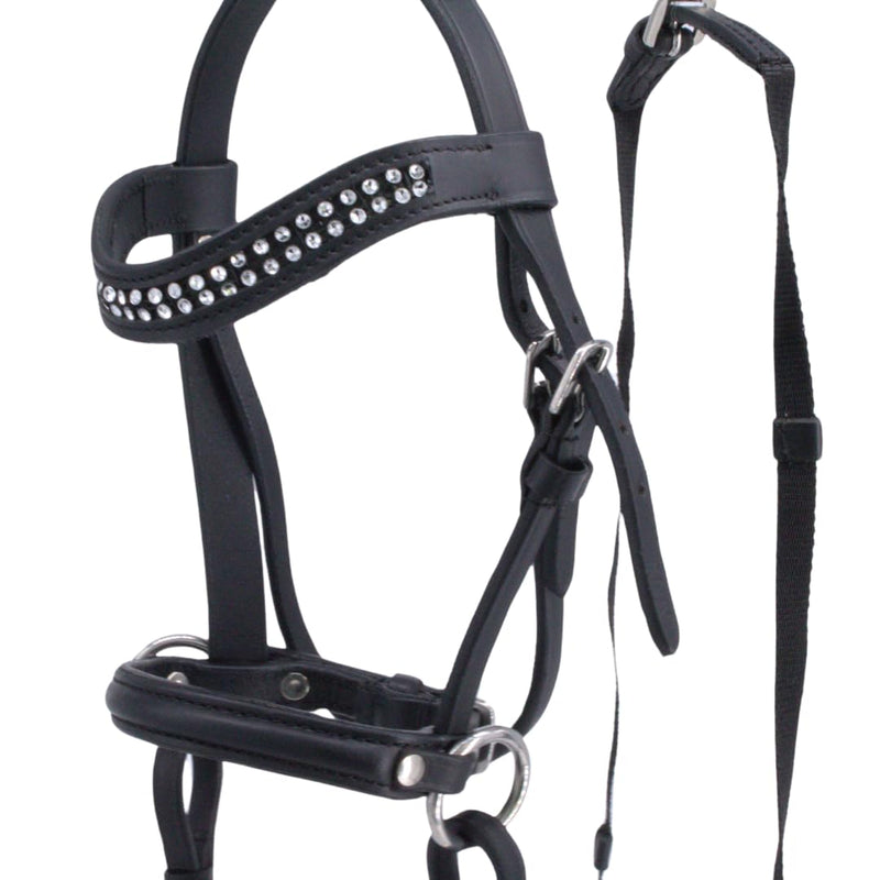 PFIFF 103111 Hobby Horsing Play Bridle Bitless Bridle for Hobby Horse Play Horse Plush Horse, Black