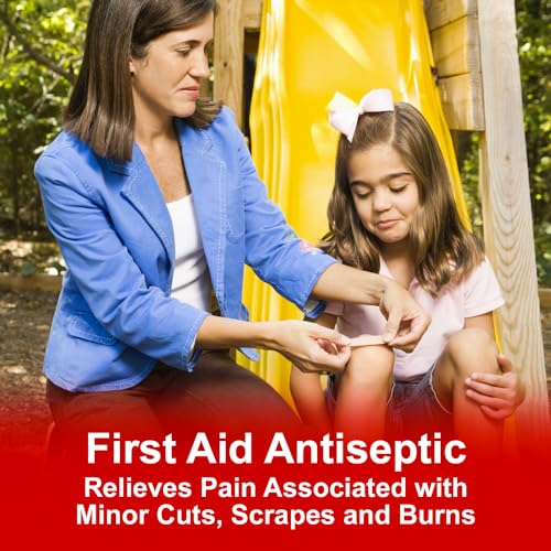 CareALL First Aid Burn Relief Cream 0.9g Packets (Pack of 25) Pain Relieving First Aid Cream for Temporary Relief of Pain from Minor Burns, Cuts, and Scrapes. Prevents Infection