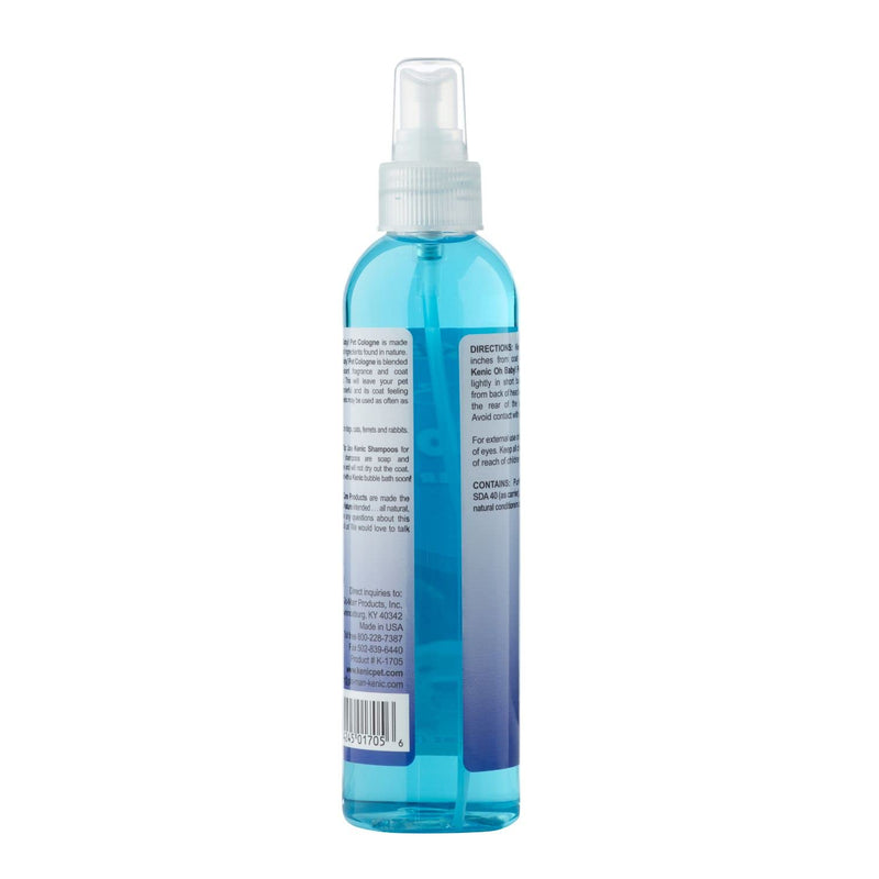 Kenic Oh Baby Pet Cologne & Deodorizer Spray, Soft Baby Powder Scent, Neutralizes Odors, Shines Coat & Fur, For Dogs & Cats - PawsPlanet Australia
