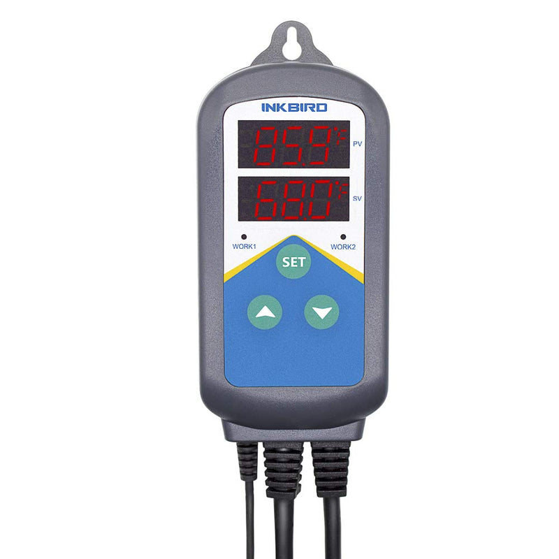 Inkbird Aquarium Heater with Probe Thermostat Fish Ornamental Shrimp Reef Tanks 24 Hours Double Time with Day Night Automatic Temperature Controller ITC-306T+Aquarium Probe - BeesActive Australia