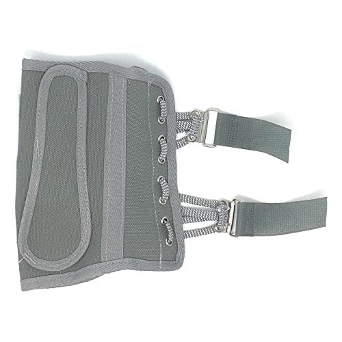 OTC Wrist Splint, Cock-Up Lacing, Canvas, ProChoice, Grey, Medium (Left Hand) Medium (Pack of 1) Gray (Left Hand)