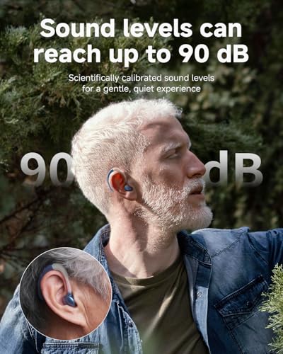 Dual-mode USB fast charging for this hearing amplifier delivers 40 hours of ultra-long battery life, letting you fully bid farewell to battery anxiety Blue A