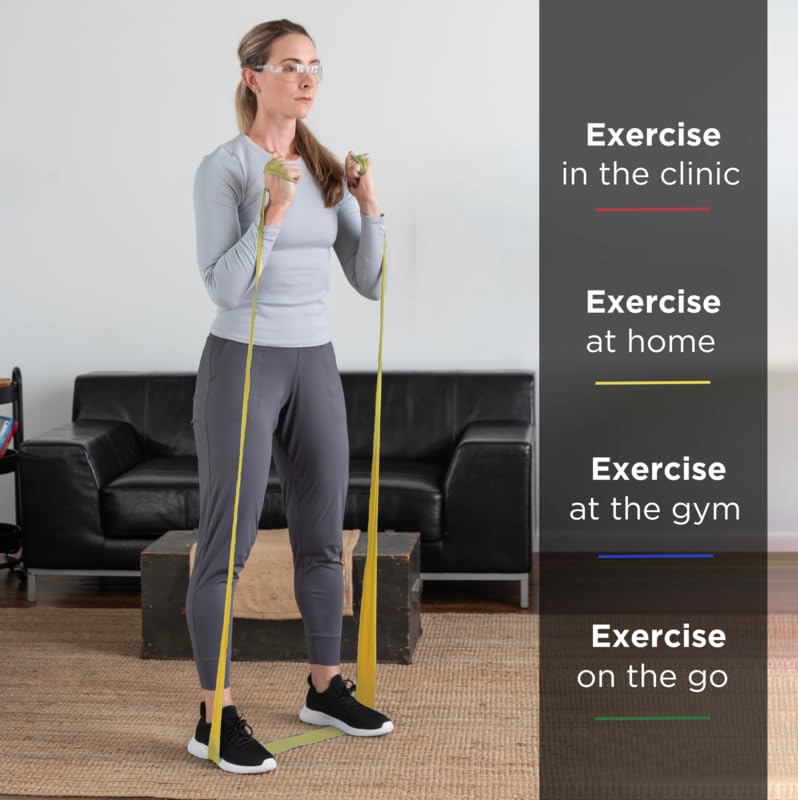 THERABAND Resistance Bands, 6 Yard Roll Professional Latex Elastic Band For Upper Body, Lower Body, & Core Exercise, Physical Therapy, Pilates, At-Home Workouts, & Rehab, Gold, Max, Level 8 Level 7 / Max - Gold