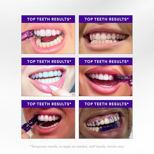 Hismile V34 Whitening Strips, Teeth Whitening Strips, Purple Whitening Strips, Whitens After One Use* - 28 Applications (46 Individual Strips) (Pack of 2) 1 Count (Pack of 28)