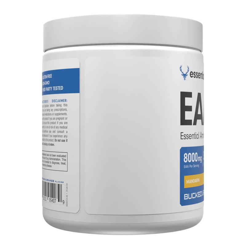 Bucked Up Essential Amino Acids - EAA Powder - Easy Mix, Non Clumping Formula - for Pre/Intra Workout - Mandarin Flavor - 30 Servings - 11.6 oz